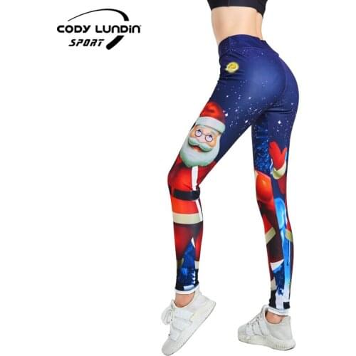 COdy Lundin Push Up Yoga Trousers Sublimation Printing High Waist Elastic Fashion Leggings
