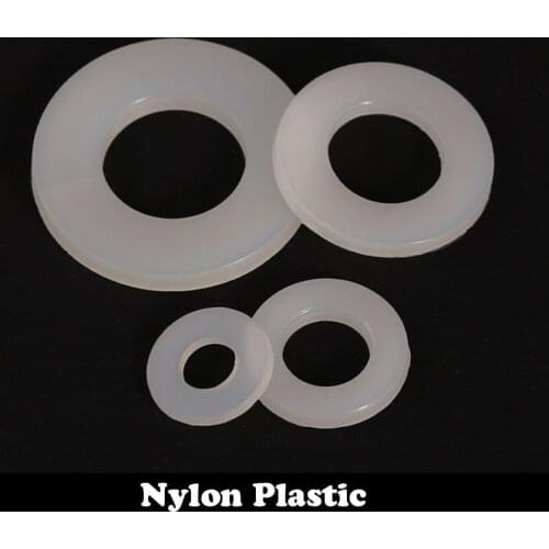 M4 M6 M4*15*1 M4x15x1 M6*18*1.5 M6x18x1.5 DIN34815 White Nylon Plastic Plain Ring Gasket Insulating Hard Flat Washer