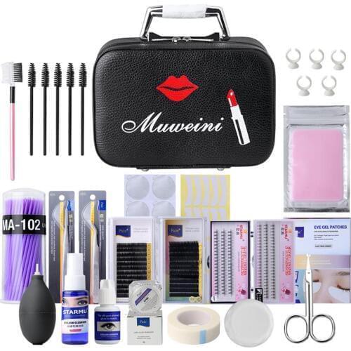 22PCS Eyelash Grafting Set Eyelash Extension For Starter Use Grafting Set Eyelashes, Eyelashes Extension Practice Set