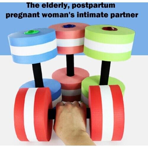 Water Foam Floating Dumbbell Fitness Water Dumbbell Exercise Dumbells EVA Water Barbells Hand Bar For Water Yoga Fitness