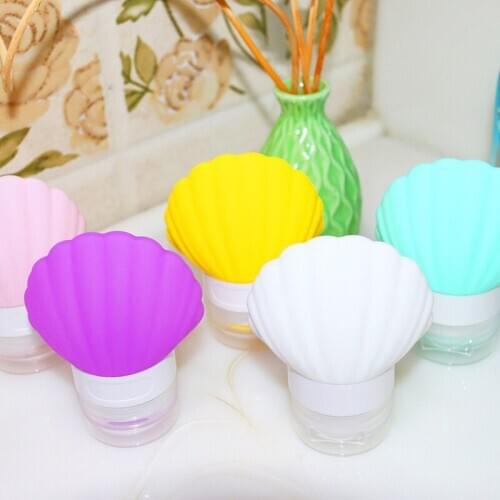 40ml Silicone Refillable Portable Mini Traveler Packing Bottle Press Bottle for Lotion Shampoo Bath 5 Color