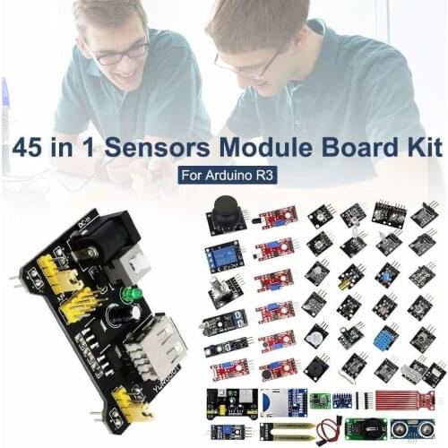 45 In 1 Sensors Modules Starter Kit For Arduino, Better Than 37in1 Sensor Kit 37 In 1 Sensor Kit