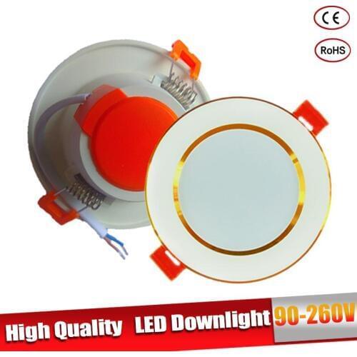 LED Downlight Focos Led Techo 3W 5W 9W 12W 15W Round Recessed Lamp 220V 110V For Cocina Cuarto Living Room LED Spot Lighting