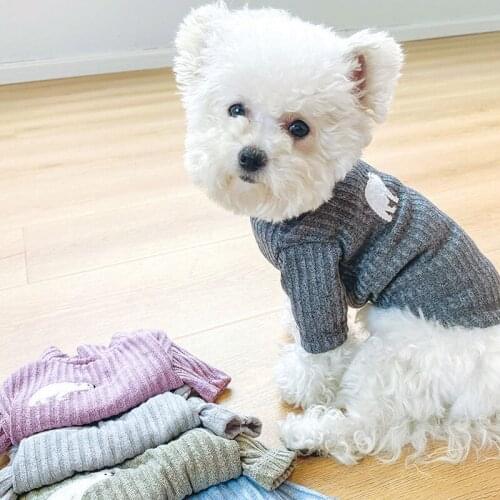 Soft Dog Shirt Clothes Pet Clothing Warm Cat Hoodies Turkneck Pullover Hoody Coat For Small Dogs Pug Sweatshirt Bottoming Shirt