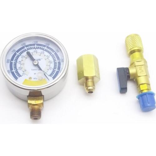 New Vacuum table negative pressure gauge with Regulating valve FOR Air ultimate vacuum pump HVAC refrigeration repair tools