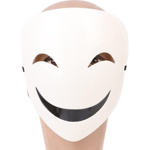 Adults Japanese Anime Black White Visible Adjustable Mask Helmet Cosplay