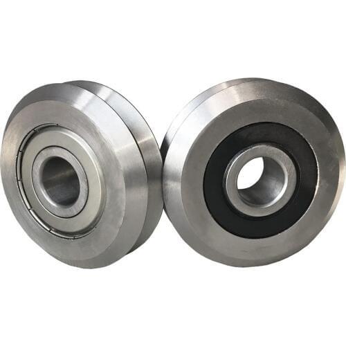 W1ZZ W1-2RS W1 V Groove Track Roller Bearing 4.763x19.56x7.87mm W-rail Guide Line Track Roller Bearing