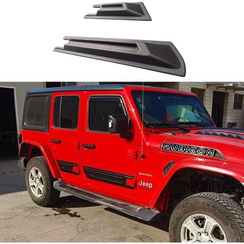 Car Side Door Anti-collision Strip Door Side Body Molding Cladding Fit For Wrangler JK 2007-2017 JL 2018-2021