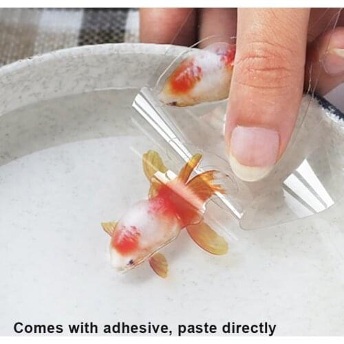 10PCS Handcraft 3D Resin Paintings 3D Little Goldfish Stickers for DIY Epoxy Resin Craft JS22