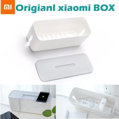 100% original xiaomi Power Cord Socket Storage Box Dust insulation Cooling Hole Strip Plug Base Home Storage Tools ABS boxes
