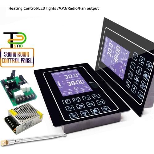 16A 4.5KW Home Multifunction Time Sauna Thermostat for Temperature Adjustment 18~110°C