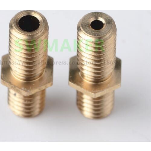 2pcs Ultimaker Hot End Isolator Tube Throat M6*20mm Copper 1.75mm/3.0mm For 3D Printer Parts High Quality