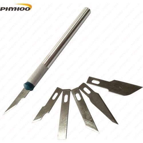 6 pcs/lot Multi-function Metal Wood Carving Tools Carve Knife Wax Engraving Craft Knives Cutter Repair DIY Tool Sculpture Kits