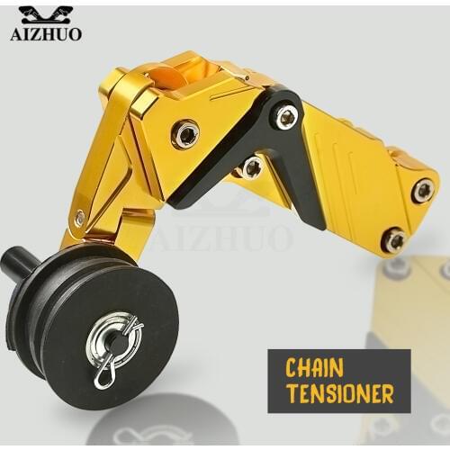 CNC Aluminum Motorcycle Chain Tensioner Rear Axle Spindle Chain Adjuster for BMW G650GS F650GS F700GS F800GS/Adv F800GT F800R