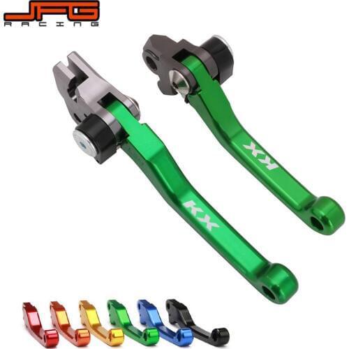 Motorcycle CNC Aluminum Brake Clutch Lever Custom Made For KAWASAKI KX125 06-08 KX250 05-08 KX250F 05-12 KX450F 06-18 Dirt Bike