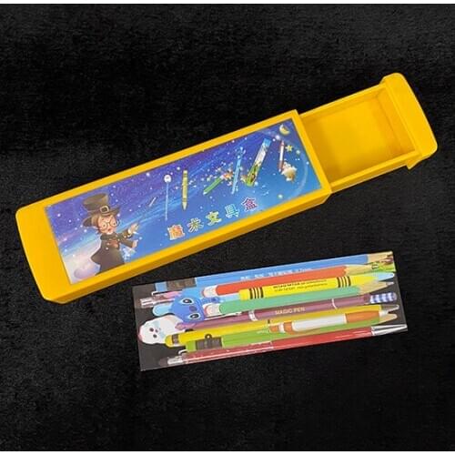 Magic Pencil Case Magic Tricks Children Magic Props Magia Toys Close Up Stage Show Tricks Appearing Illusion Gimmick Best Gift