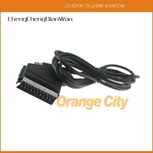 ChengChengDianWan 5pcs/lot GOOD QUALITY 1.8M RGB SCART CABLE for SEGA GENESIS 2 MEGA DRIVE 2 MEGADRIVE 2