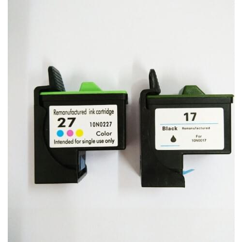 Vilaxh 17 27 Ink Cartridge For Lexmark 17 27 for Z605 Z615 X1100 X1150 X1270 i3 Z13 Z23 Z34 Z515 Z517 Z600 Z603 X2250 Printer