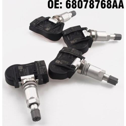 4 PCS Car TPMS4 PCS Car TPMS Tire Pressure Monitoring Sensor 68078768AA for Chrysler Town & Country for Dodge Avenger Jounrey