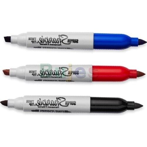 Sharpie Twin Tip Permanent Markers, Fine Points 2mm & Chisel Tip 5mm ,Proudly permanent ink