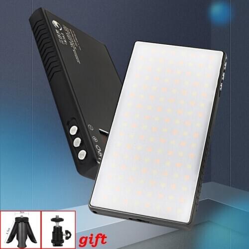 EAGRI 3000k 5000k LED Video Light Bi-color Fill Light Fast Charging 8000mAh Portable Pocket for Camera DSLR Smartphone