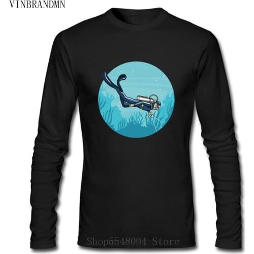 Deep Sea Diving Tshirt Classic Print Leisure Adventurer Cotton Top T Shirt Vintage Scuba Diver Gifts I Scuba Diving Gear T-Shirt