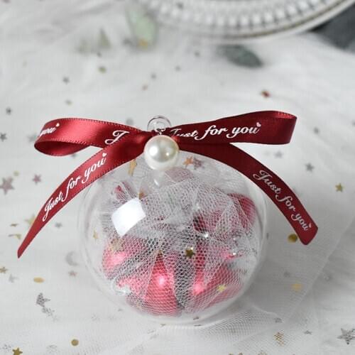 Creative round Transparent Wedding Candy Ball Wedding Candy Box Wedding Gift Return Candy Box Transparent Souvenir Box Ins Wind
