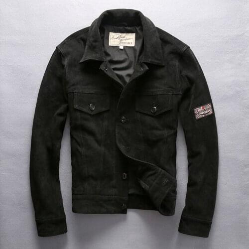 2020 Men Spring Autumn Genuine Leather Single Breasted Coats Male Classic Vintage Casual Fashion Motorcycle Rider Jacket