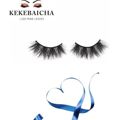 KEKEBAICHA mink lashes medium volume mink lashes ultra fluffy eye lashes handmade reusable false eyelash makeup mink eyelashes