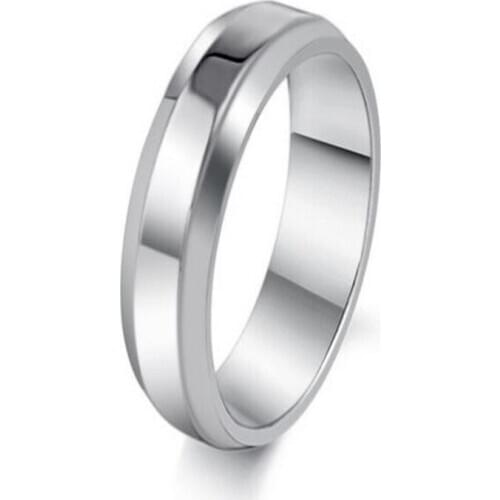 The new fashion simple smooth man titanium steel ring GJ253