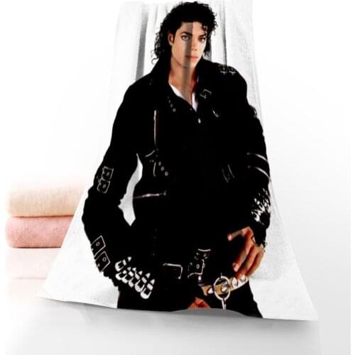 Michael Jackson Towel Printed Cotton Face/Bath Towels Microfiber Fabric For Kids Men Women Shower Towels 70X140cm