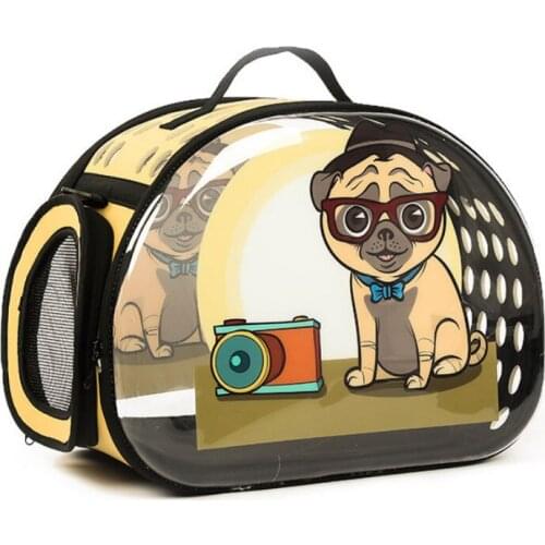Transparent Messenger Bag Cat Pet Backpack Outing Supplies Puppy Carrier Dog Accessories Breathable Pet Carrier Shoulder Bag