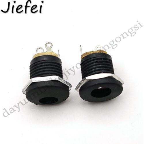 50-500Pcs DC022 5.5 x 2.1 / 5.5 x 2.1mm DC Power Socket/ DC Connector Panel Mounting 12mm DC-022 5.5*2.1 / 5.5*2.1mm
