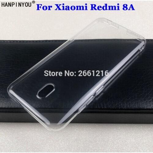 For Xiaomi Redmi 8A 6.2" Hard PC Camera Protect Case Ultra Thin Clear Hard Plastic DIY Full Cover Protective Skin