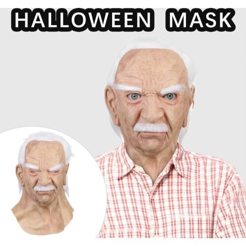 Fun Toys Another Me-The Elder Halloween Holiday Funny Masks Supersoft Old Man Adult Mask Shocker Toys For Costume Party Antistre