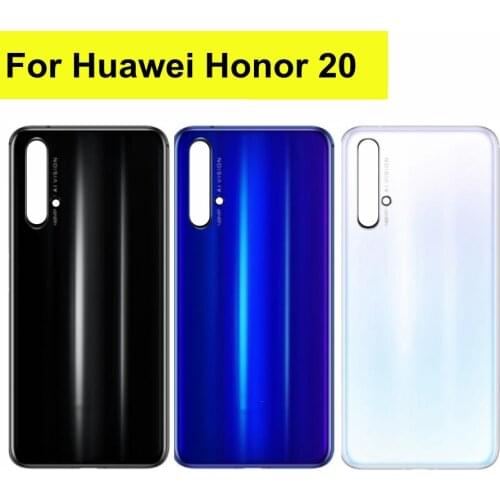 6.26" Back Glass Cover For Huawei Honor 20 Battery Cover Back Panel for Honor 20 Rear Glass Door Housing Case