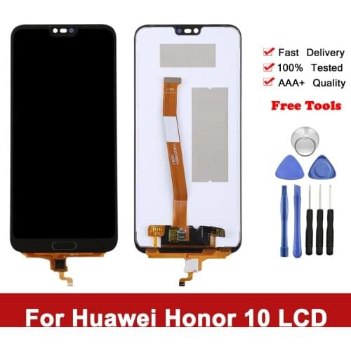 5.84'' Original LCD For Huawei Honor 10 LCD Display Touch Screen With Frame COL-L29 For Honor 10 LCD Screen With FingerPrint