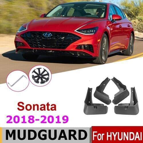 Car Mudflap Fender For Hyundai Sonata 2019-2018 Over Fender Mud Flaps Guard Splash Flap Mudguard Accessories