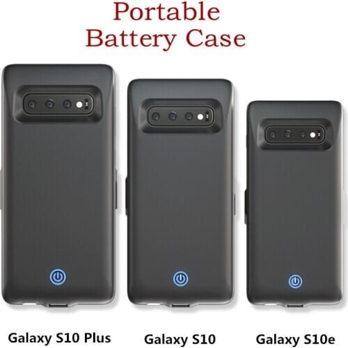 For Samsung Galaxy S10 Plus Battery Charging Cover Case Portable Power Bank Battery Charger Cases For Galaxy S10 Battery Case