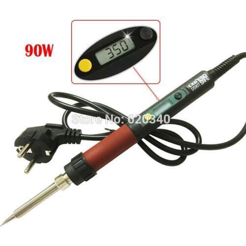 EU plug CXG 90T Digital LCD Electric soldering iron Adjustable temperature Electric Soldering station 220V 90W Free shipping