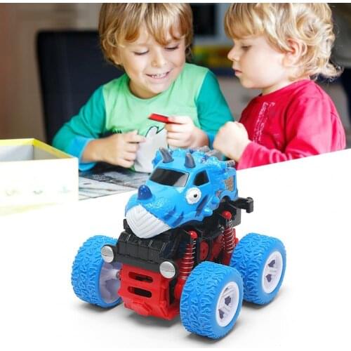 Interesting Model Toy Car Creative Four-wheel Drive Inertial Educational Drop-resistant Four-wheel Drive Stunt Car for Kids 2021