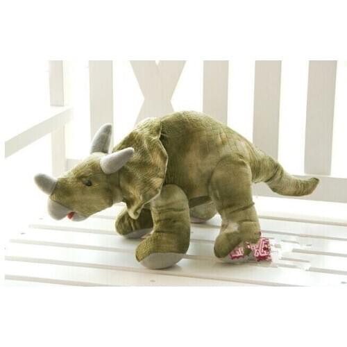 Creative triceratops toy simulation army green dinosaurs toy doll gift about 60cm 0528