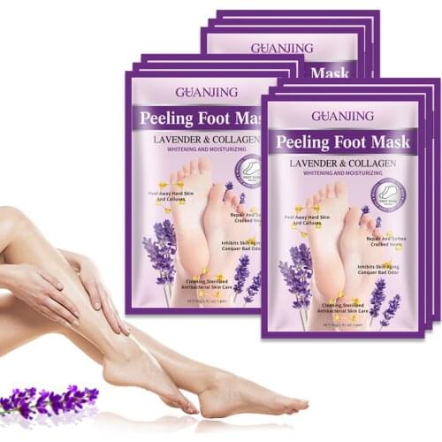 40g Lavender Foot Mask Remove Exfoliating Socks for Pedicure Socks Baby Foot Exfoliant Foot Peeling Foot Mask for Moisturizing