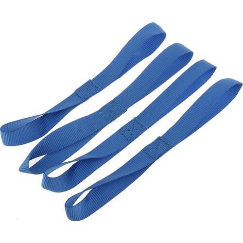 Soft Loop Tie Down Strap 4-Pack for Towing Cargo ATV UTV Motorcycle Snowmobile