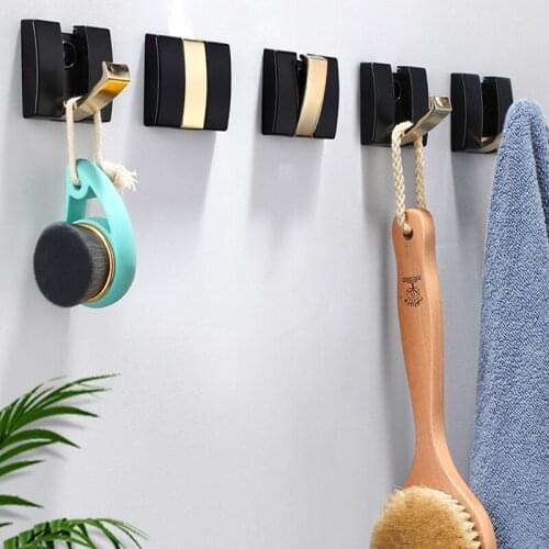 Wall Hook Kitchen Bathroom Key Bag Coat Hanger Storage Hanging Holder Rack Solid Aluminum Duty Conceal Folding Coat Hat Hook Up