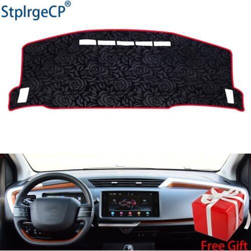 Latest Rose Pattern Non-slip Car Dashboard Cover Dash Mat Pad DashMat ANti-UV Car Sticker for GEELY VISION X1 2017 Car Styling