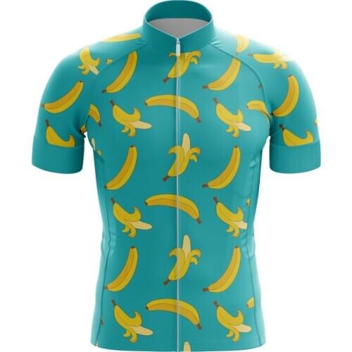HIRBGOD 2021 New UK Mens Banana Print Cycling Jersey Quick Dry Short Sleeve Bike Shirt Outdoor Sport Riding Wear,TYZ504-01