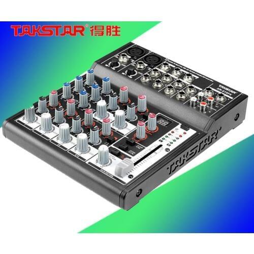 New Takstar xr-612fx for Mixer Console 6 XLR and TRS balanced inputs TRS balanced stereo input interface XR-612FX MIXER USB