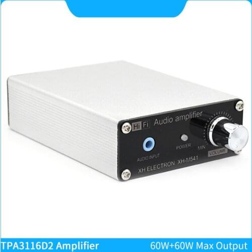 TPA3116D2 High Power Amplifer Board 60W+60W 2.0 Channels Digital Audio Amplifiers TPA3116 Class D Amp Volume with Switch