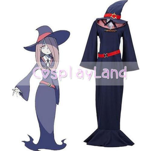 Little Witch Academia Sucy Mambavaran Dress Uniform Outfit Anime Cosplay Costume Carnival Halloween Costumes for Adult Women